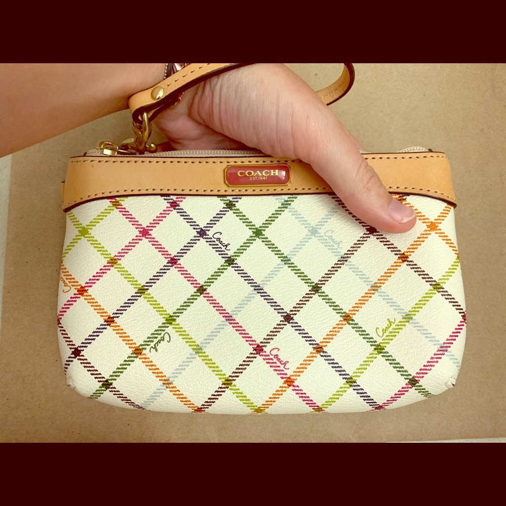 Medium sized Coach wristlet